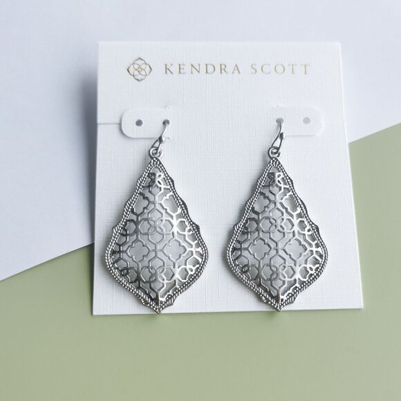 Kendra Scott Addie Filigree Mix Earrings - Silver - Picture 1 of 4